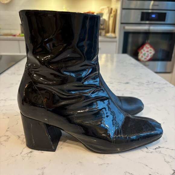 Vintage John Fluvog Sixties Mod Split Leather Ankle Boots - Picture 4 of 13